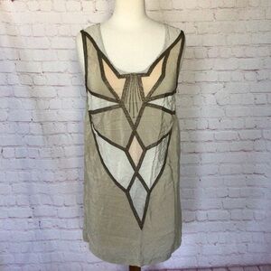 Kimchi Blue Geometric Beaded Sleeveless Dress - Size Medium